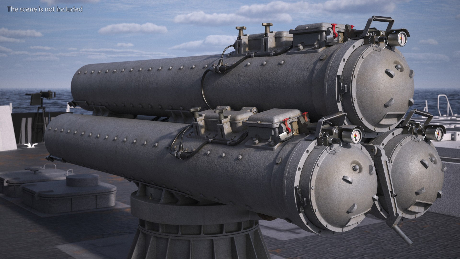 3D Mark 32 Surface Vessel Torpedo Tubes Used - TurboSquid 2314270
