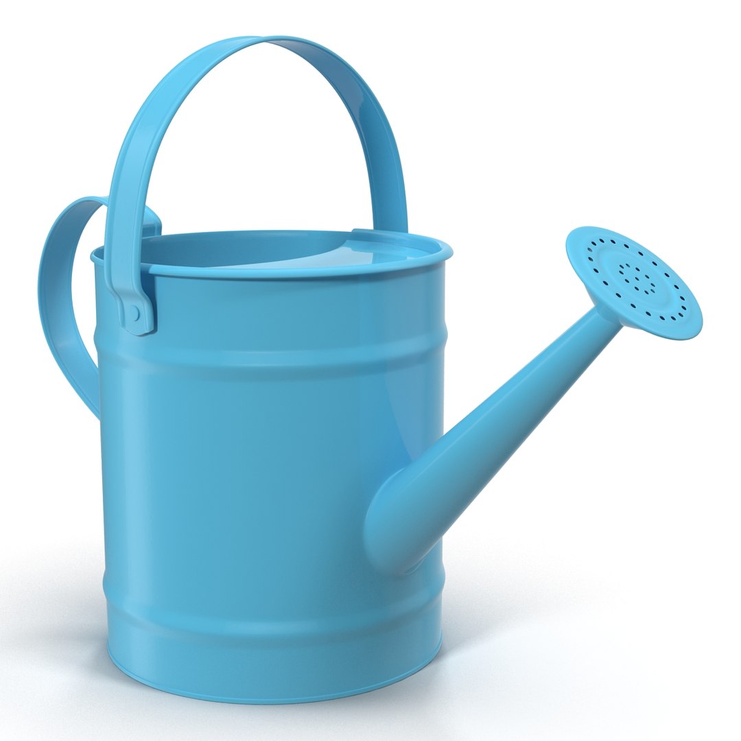 Kids Watering Can Blue 3D Model 3D model preview