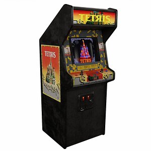 3D Tetris Arcade Cabinet Retro