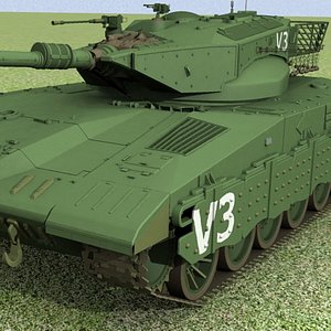 3ds max 8 tank israel merkava