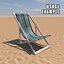 deck chair - contemporary 3ds