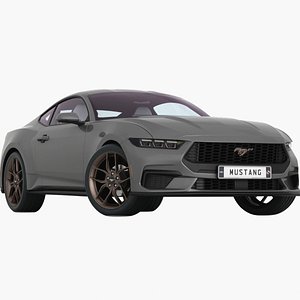 Ford Mustang 2024 Low Interior 3D