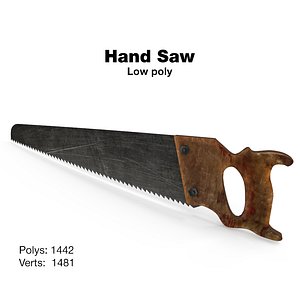 hand saw 3D model