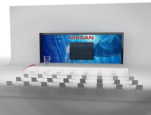3D event exhibition setup model
