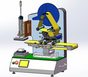 3D High Accuracy Labelling Machine for Flat Bottle Labelling Machine for Plastic and Glass Bottles model