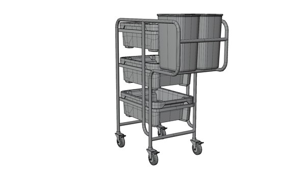 Collection Trolley 3D model - TurboSquid 2049199