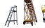 3D Aircraft Maintenance Ladders Collection model
