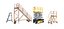 3D Aircraft Maintenance Ladders Collection model