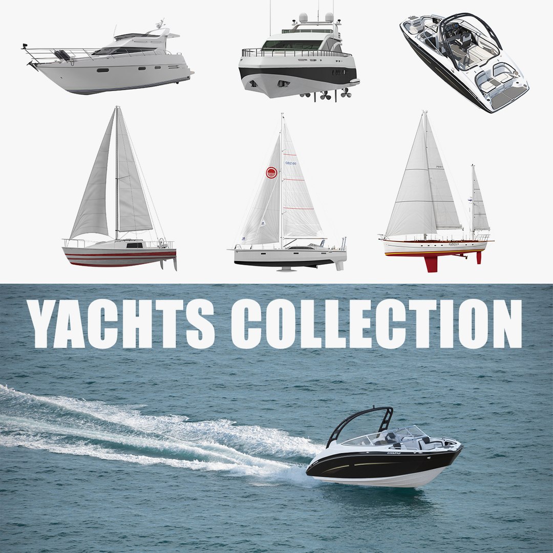 Yachts 3D Models Collection 3 3D model preview