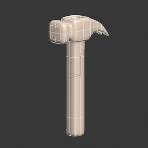 3D model Emergency Hammer - Safety Hammer - Glass Breaker VR / AR /  low-poly