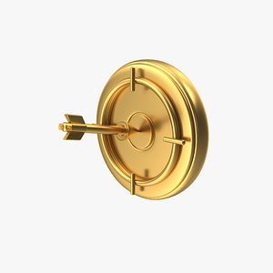 Golden Target with Arrow Icon