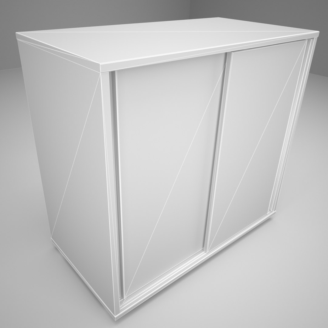 Rack Office Table 3d Model