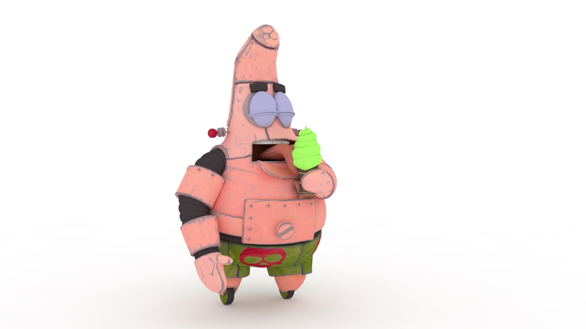 Robot Patrick Rigged And Animated Model - TurboSquid 2336990