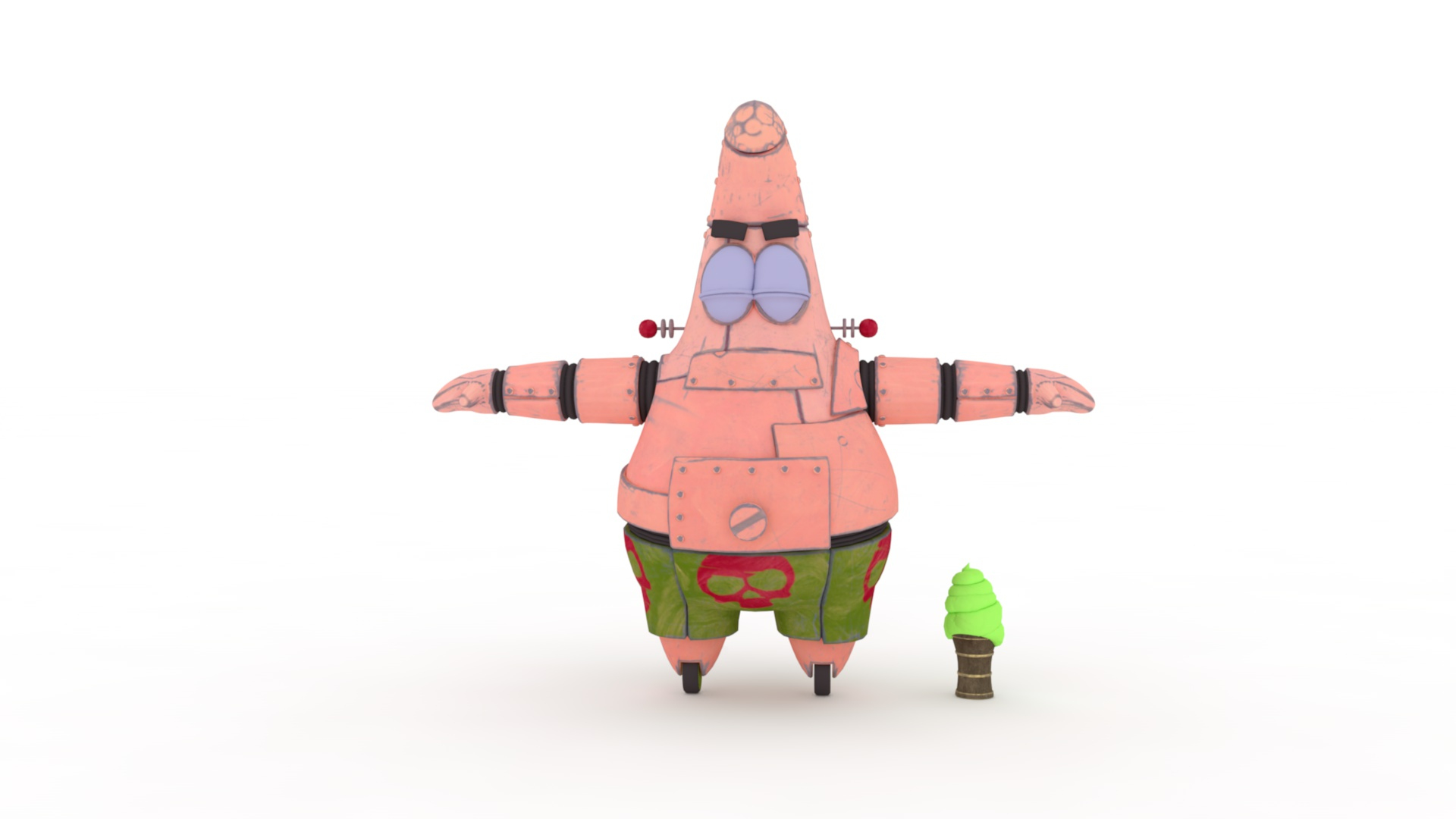 Robot Patrick Rigged And Animated Model - TurboSquid 2336990