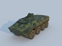 3D BTR-80A  low-poly