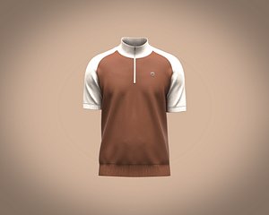 3D Mens raglan short sleeve sweat-tee model