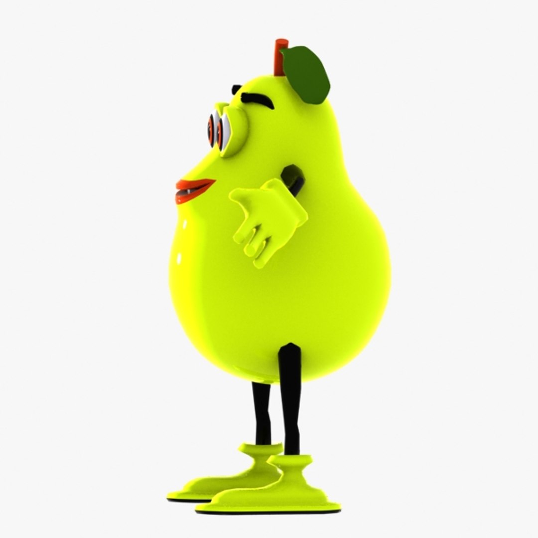 3d Pear Character