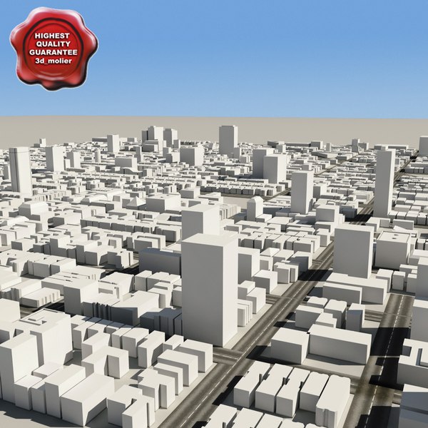 3d town v2 model