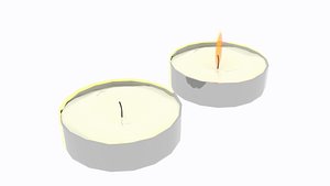 mini candles 3D model