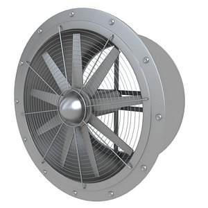 3D Industrial Large Fan model