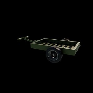 3D Hand Cart 3D model model