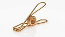 Steel Clothes Peg Bronze