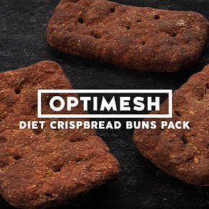 3D model diet crispbreads pack