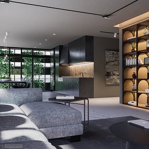 3D model Modern living - A3