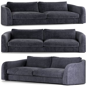 3D model simon leather sofa ulivi
