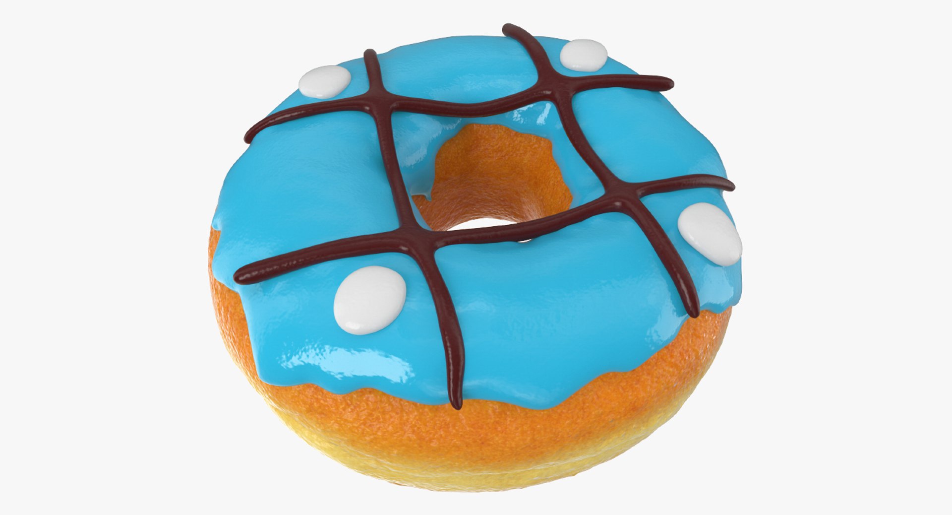 Mint Donut 3D model preview