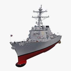 arleigh burke destroyer okane 3D model