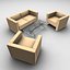 table chair sofa 3d model