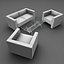 table chair sofa 3d model