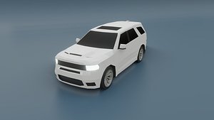 Dodge Durango 3D lowpoly model