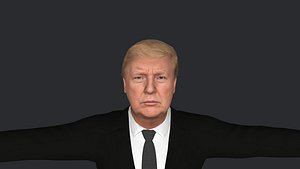 Donald Trump Hyper Realistic Full Body Fully Rigged Character