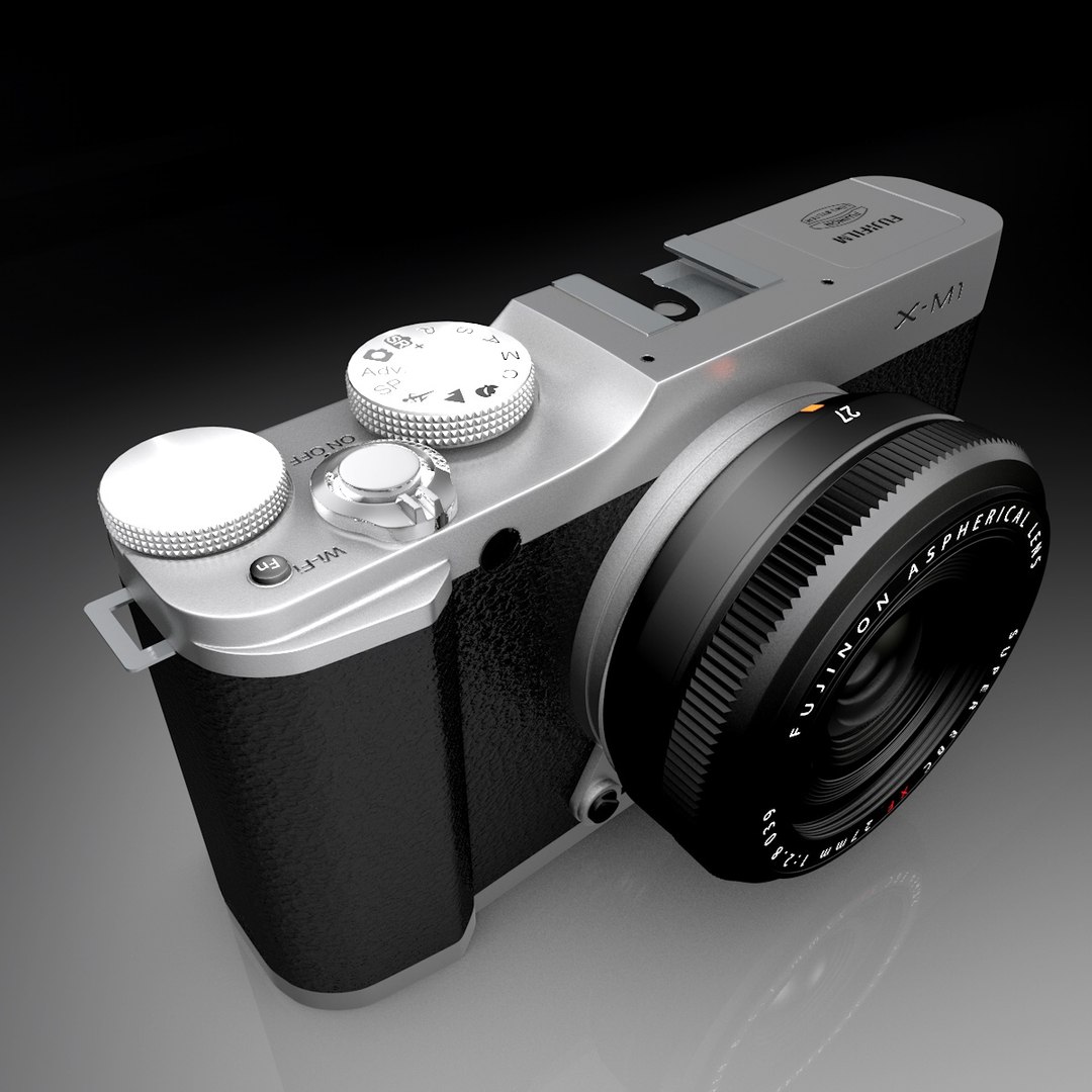 Lens Fuji Xm1 Price 3d Model Fujifilm X-m1 Camera