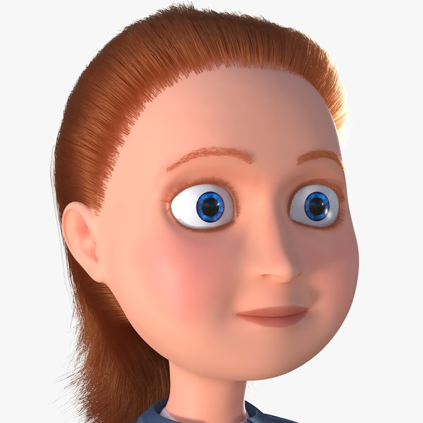 3D model girl cartoon