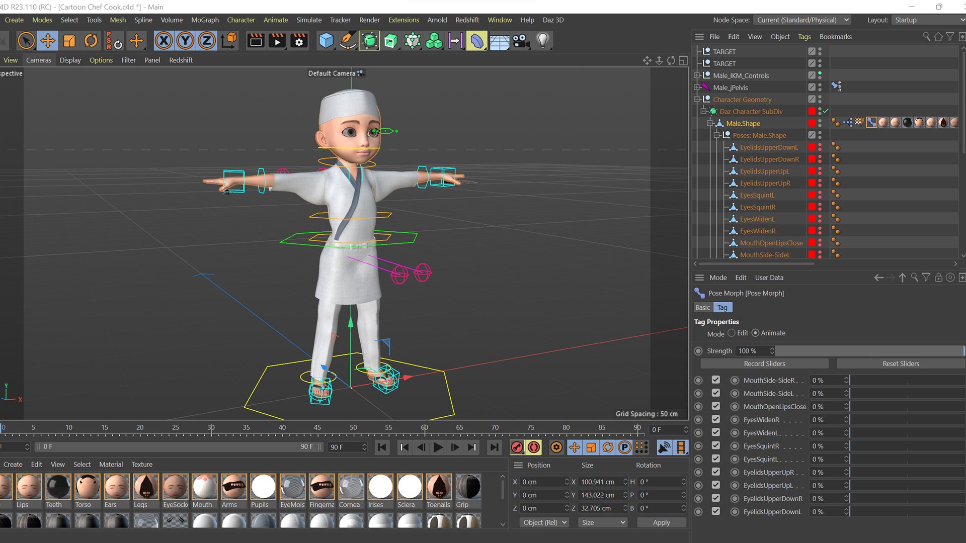Cartoon Chef Cook Rigged 3D Model - TurboSquid 1977181