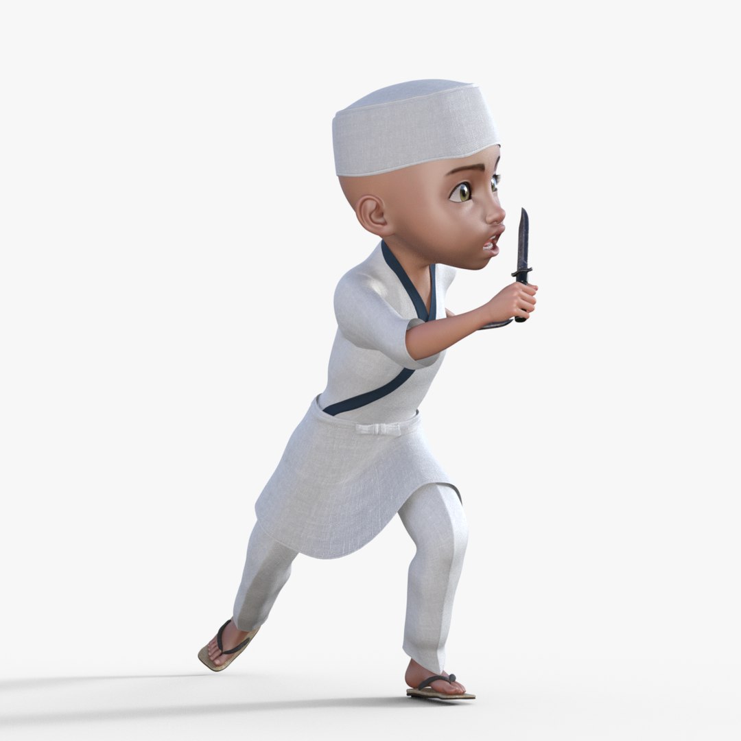 Cartoon Chef Cook Rigged 3D Model - TurboSquid 1977181