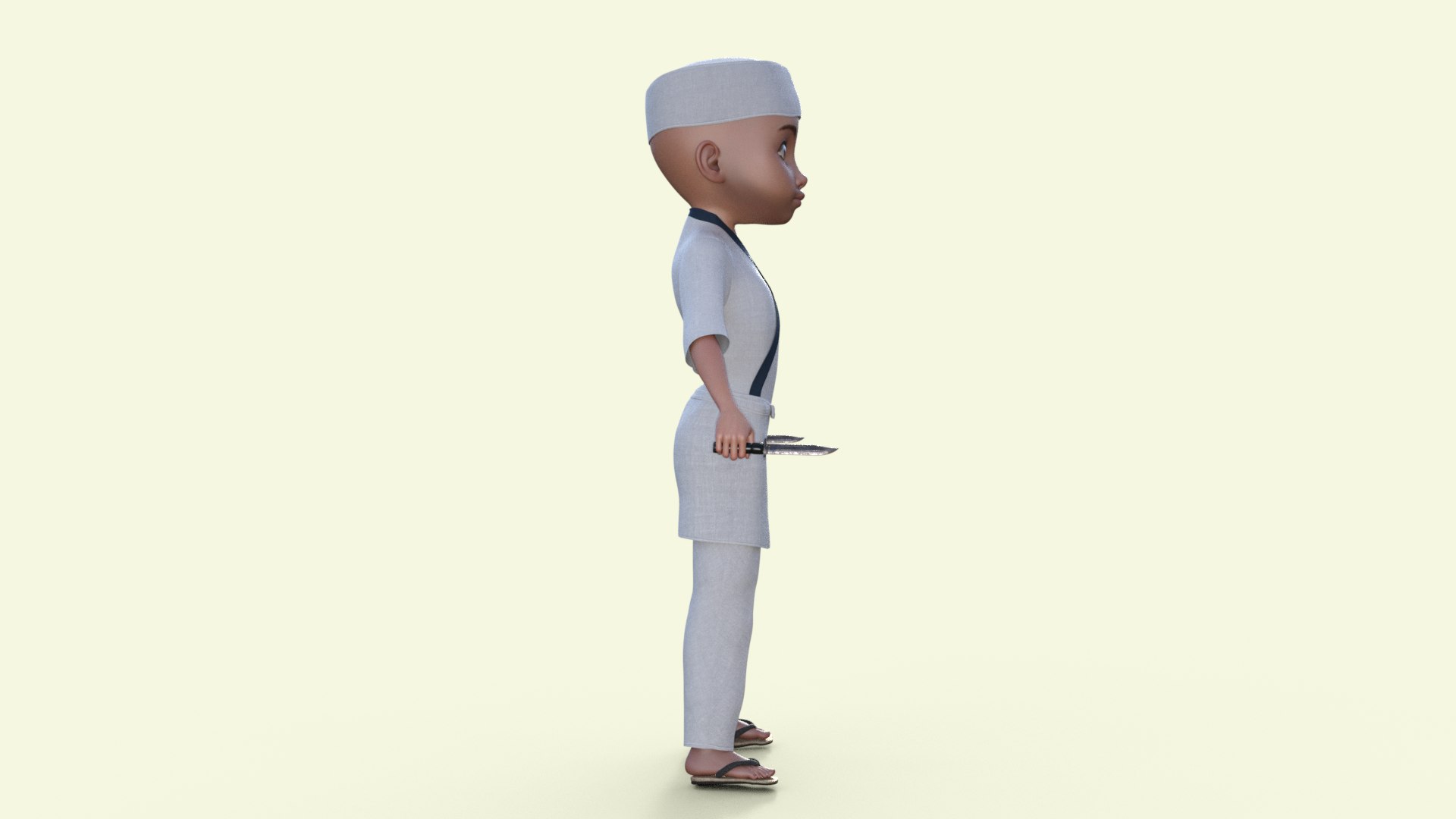Cartoon Chef Cook Rigged 3D Model - TurboSquid 1977181