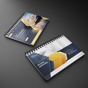 Spiral Bound Notebook 3D