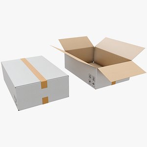 Cardboard Box 10 with Pbr 4K 8K