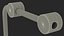 Leerer Toilettenpapierhalter