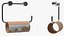Leerer Toilettenpapierhalter
