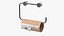Leerer Toilettenpapierhalter