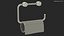 Leerer Toilettenpapierhalter