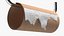 Leerer Toilettenpapierhalter