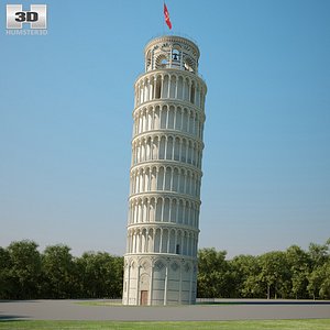 leaning tower pisa 3D model