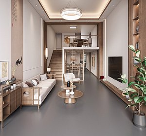 modern living room model