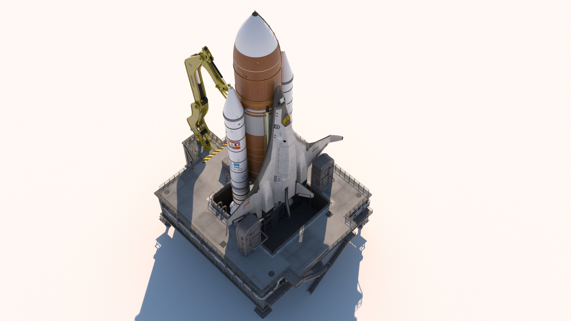 Futuristic Space Shuttle 3D - TurboSquid 1798392